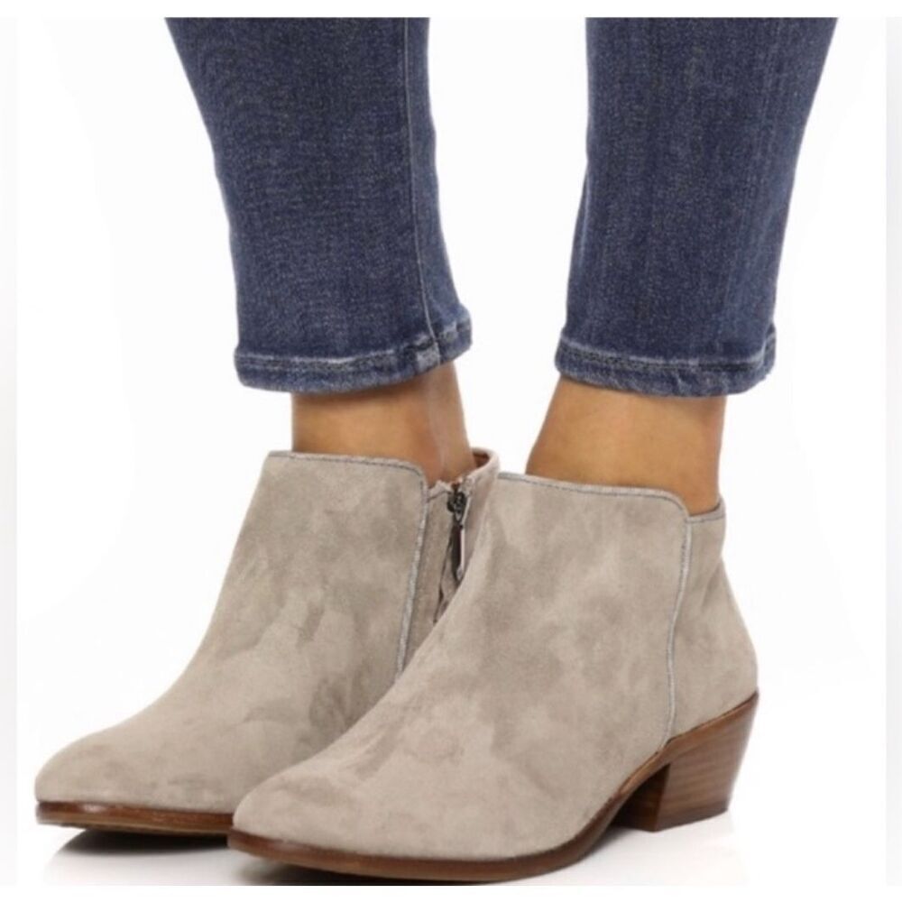 Sam Edelman Boot Booties Shoes Suede Tan Size 7.5